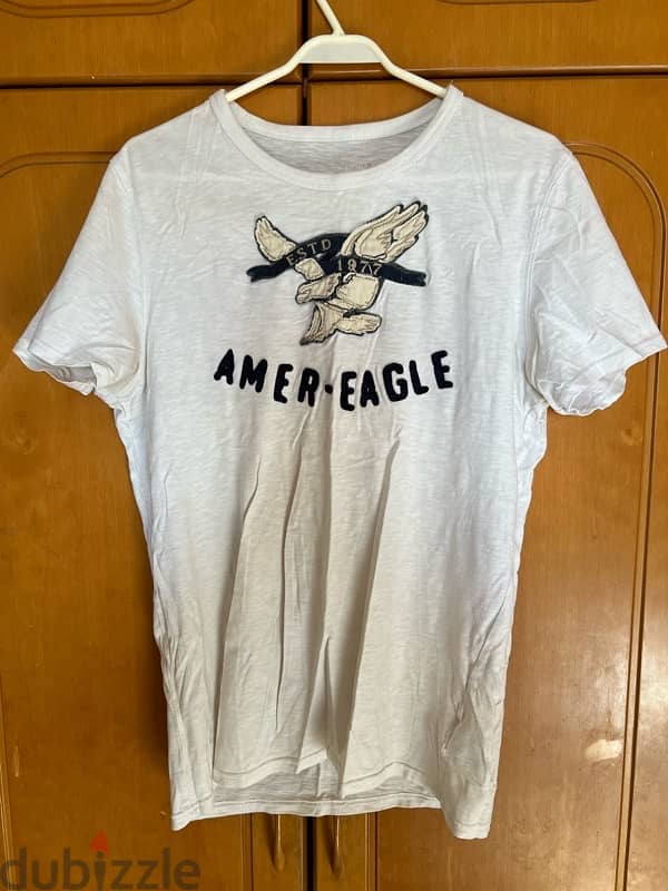 WHITE AMERICAN EAGLE SHIRT 0