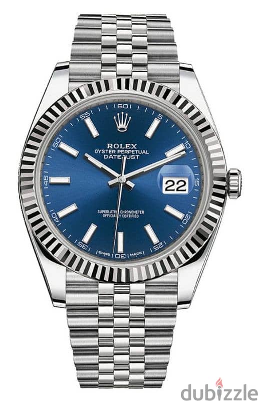 wanted Rolex datejust II 41mm blue dial fluted bezel 0