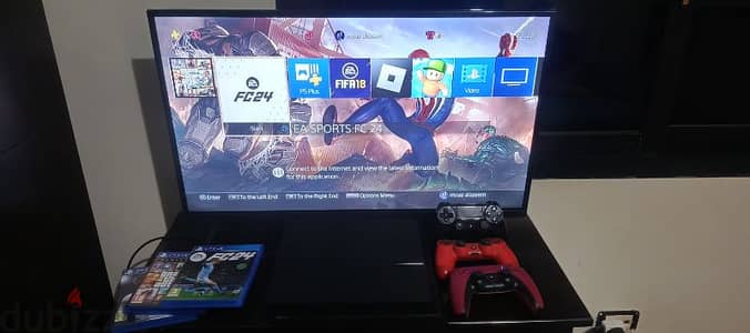 ps4 500gb with 5 games