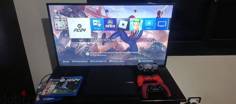 ps4 500gb with 5 games 0