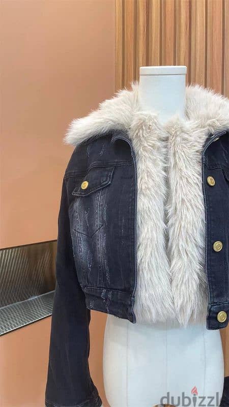 denim fur jacket 1