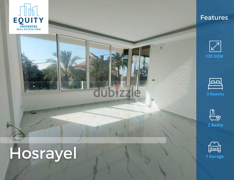 135 SQM Apartment For Sale In Hosrayel شقة للبيع في حصرايل #KR112748 0