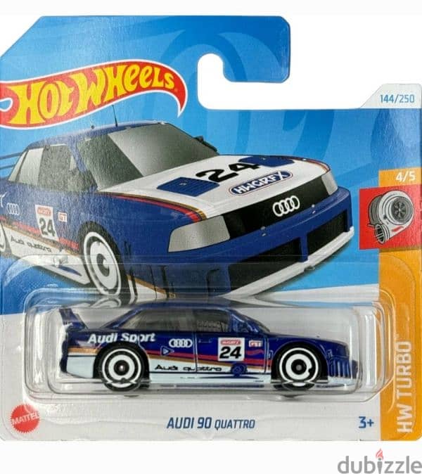 Audi 90 Quattro Hotwheels diecast car model 1;64 0