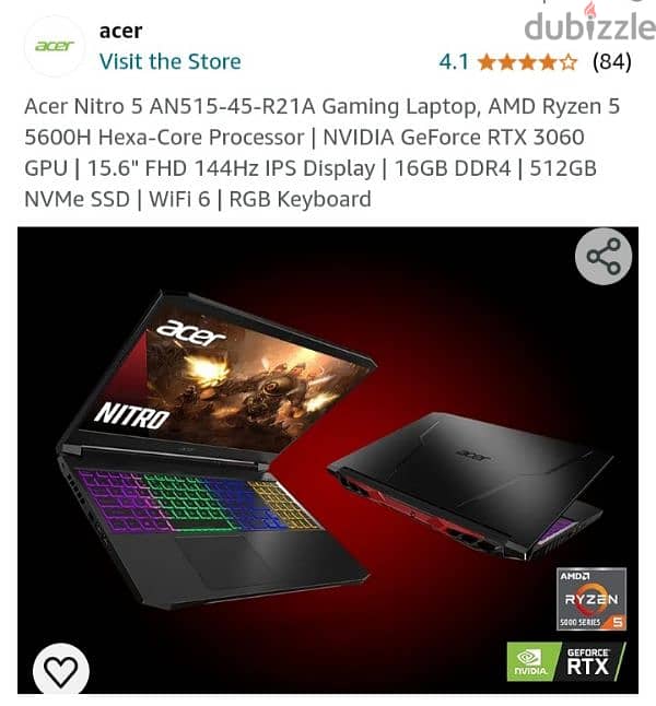 gaming laptop acer nitro 5 1