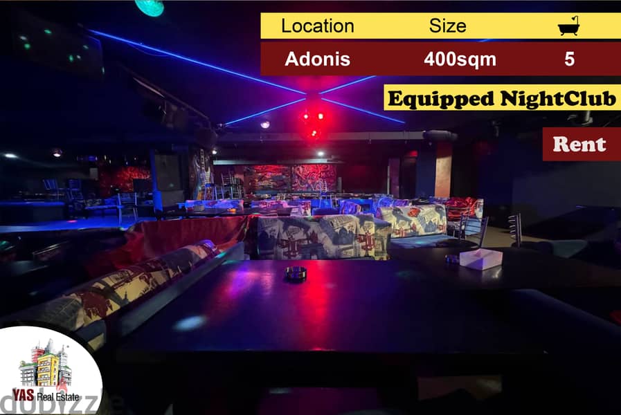 Adonis 400m2 | Rent | Equipped Night Club | Perfect Investment | EL | 0