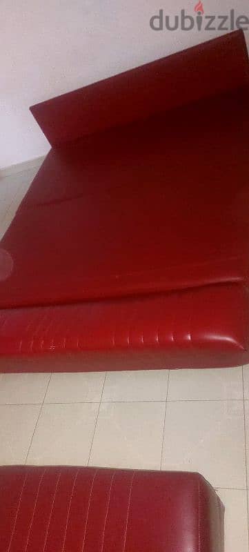 leather Sofa bed 160cm 1