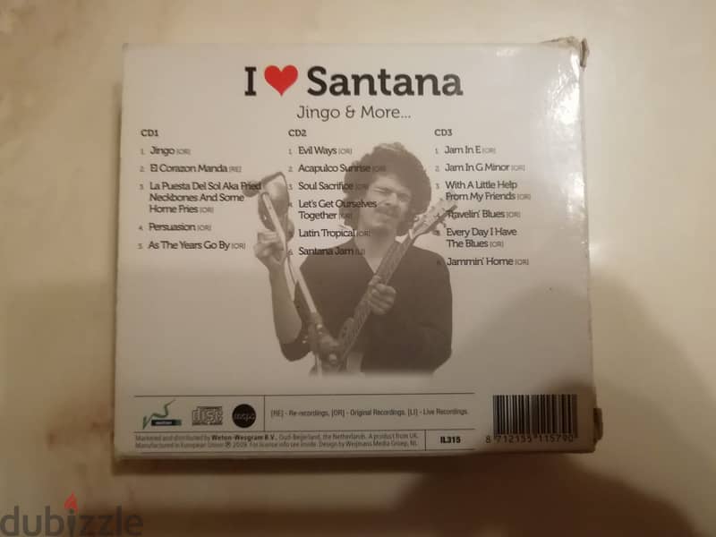 I love Santana 3 CDs box set 3