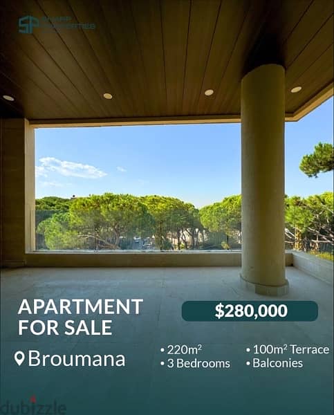 Hot Deal - Broumana - 220m + 100m Terrace 0