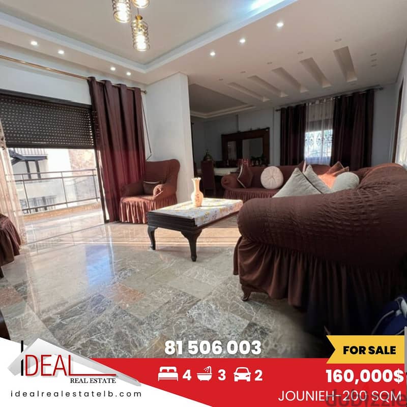 200 sqm Simplex for sale in jounieh REF#MA15134 0