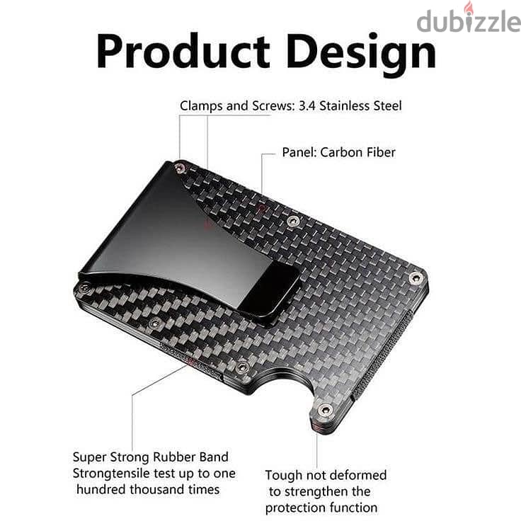 Carbon Fiber Wallet - Black 4