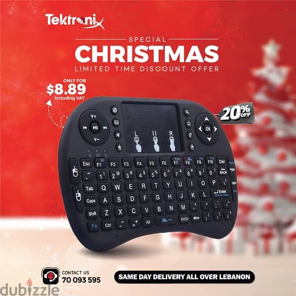 Multifunctional Wireless Mini Keyboard With Touchpad 0