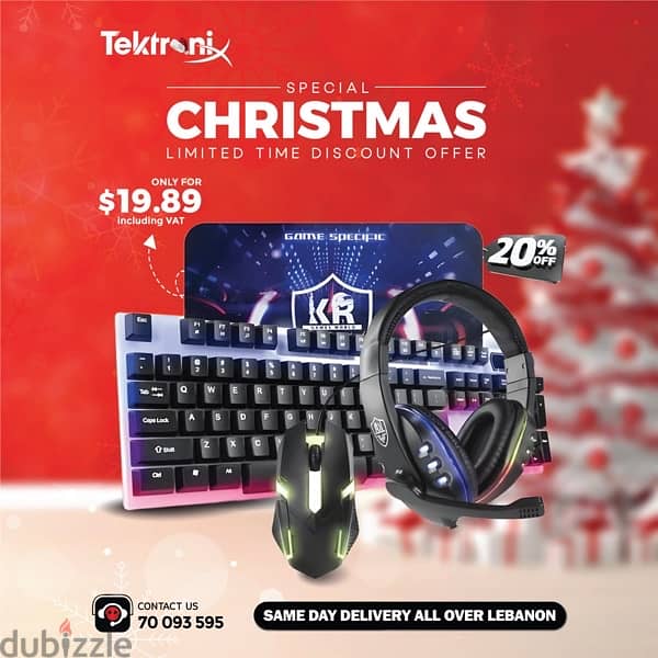 "Special Offer" 4 in 1 Gaming RGB Set Waterproof Keyboard / Headset 0