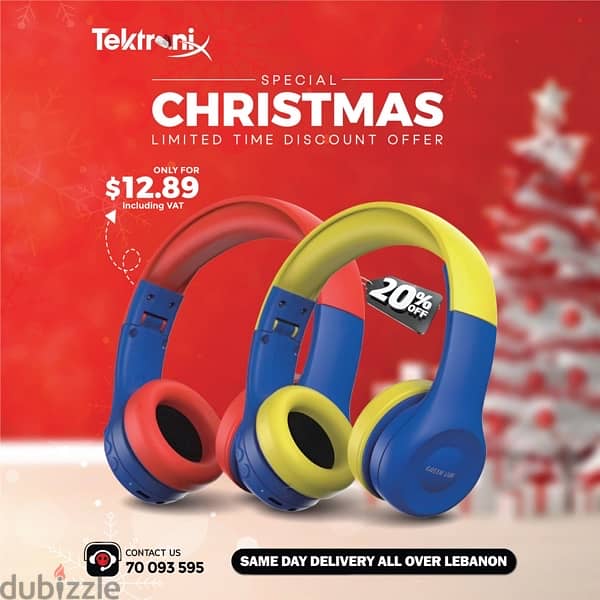 Green Lion Gk-100 Kids Headphone 1 - Blue & Red 0