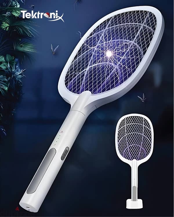 Rechargeable Mosquito Swatter, Electric Mosquito Killer Tool 0