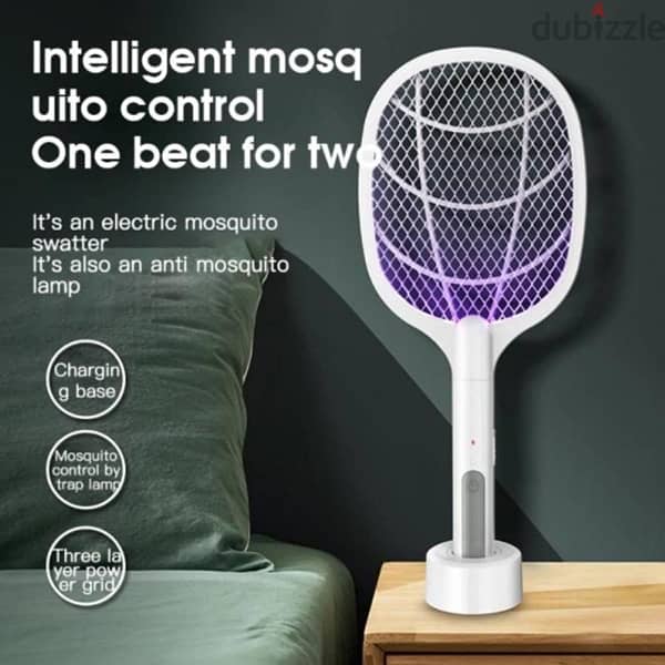 Rechargeable Mosquito Swatter, Electric Mosquito Killer Tool 1