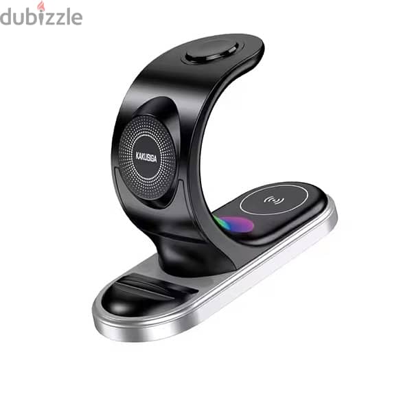 3 in 1 Wireless Fast Charging Stand 15W max for Phone, Watch Fast 4