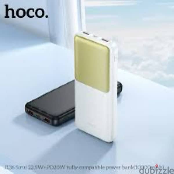 Hoco 10000mAh 22.5W+PD20W Power Bank Light Power Supply Fast charging 1