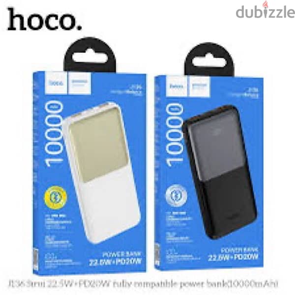 Hoco 10000mAh 22.5W+PD20W Power Bank Light Power Supply Fast charging 4