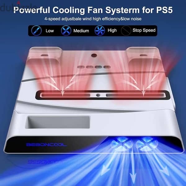 PS5 Multifunctional Stand - Cooling Function & Docking Station 3