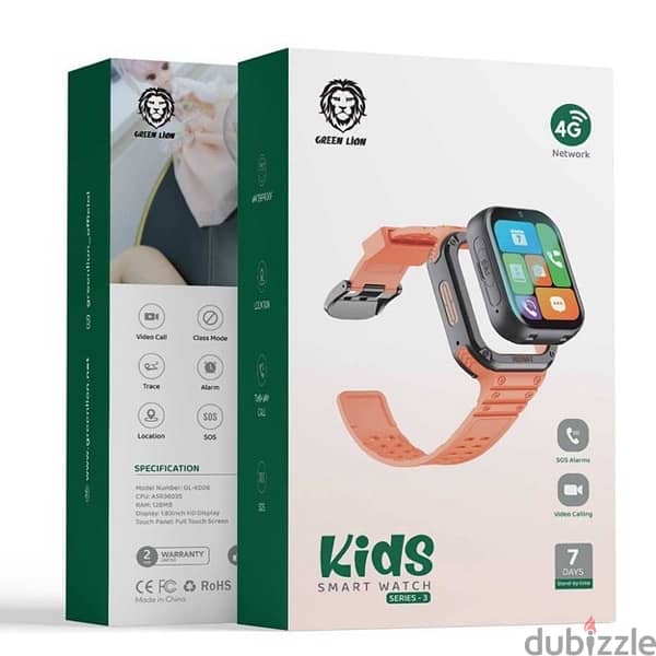 Green Lion 4G Kids Smart Watch Series 3 2