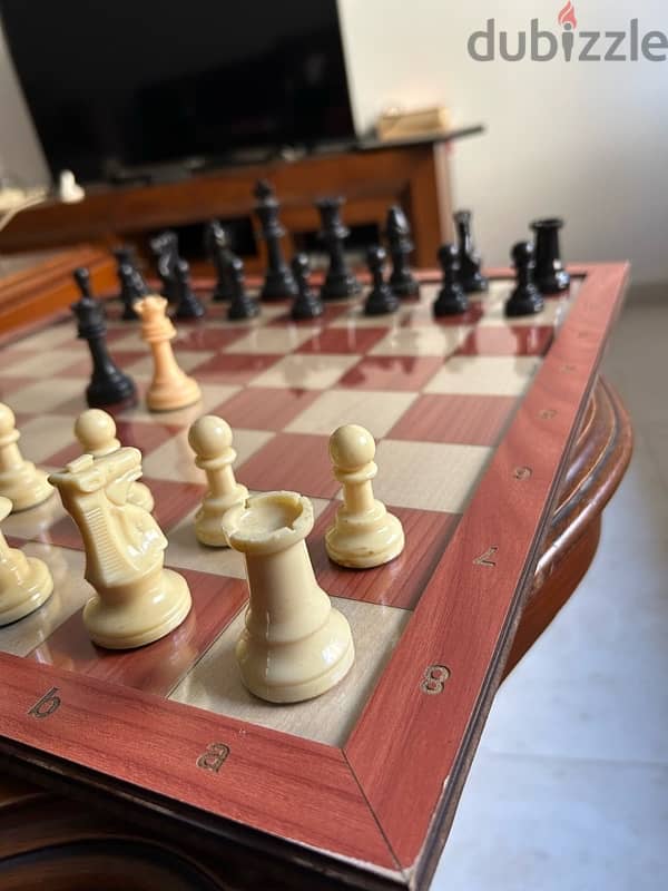 Red Wooden Plexi Chess High Quality 1