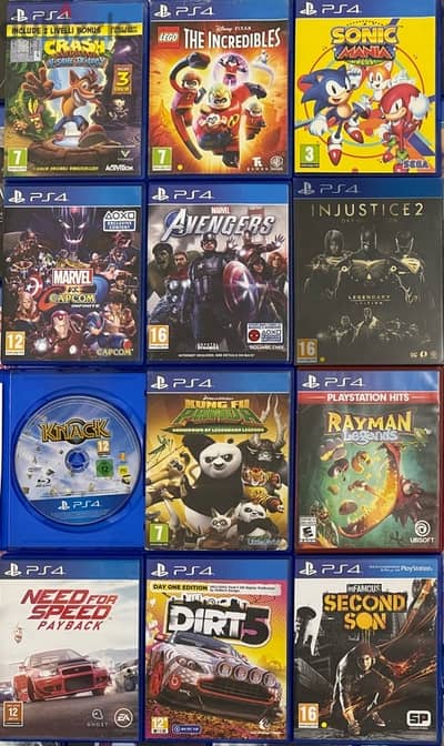 Ps4 video games used (trade 5$ starting)