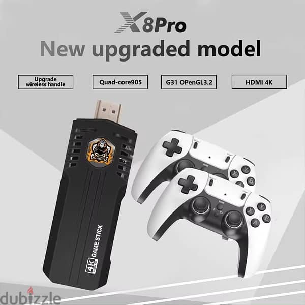 Game Stick X8 PRO Gaming Console 64GB Controller Retro Video Game 3