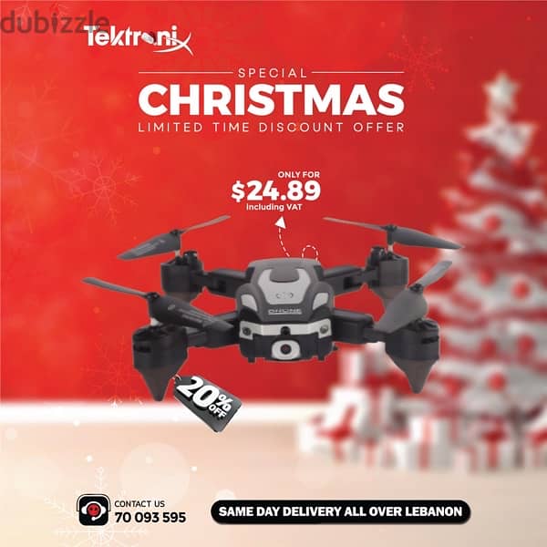 J2 Drone with Dual Camera 150 Foot - 2 Batteries 0