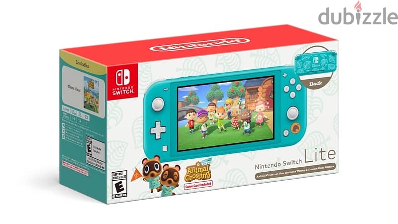 Nintendo Switch Lite Animal Crossing - Coral & Turquoise Color 1