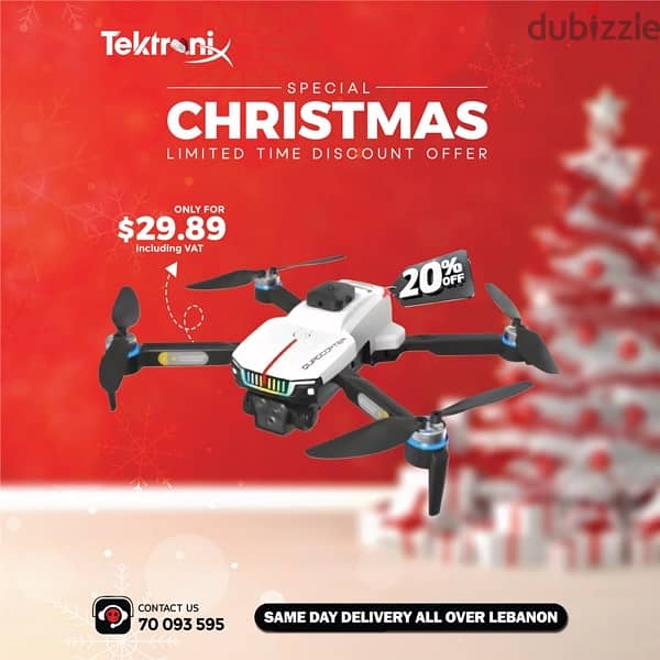 Drone Quadcopter with Camera Dual HD FPV Foldable WiFi Remote Control 0