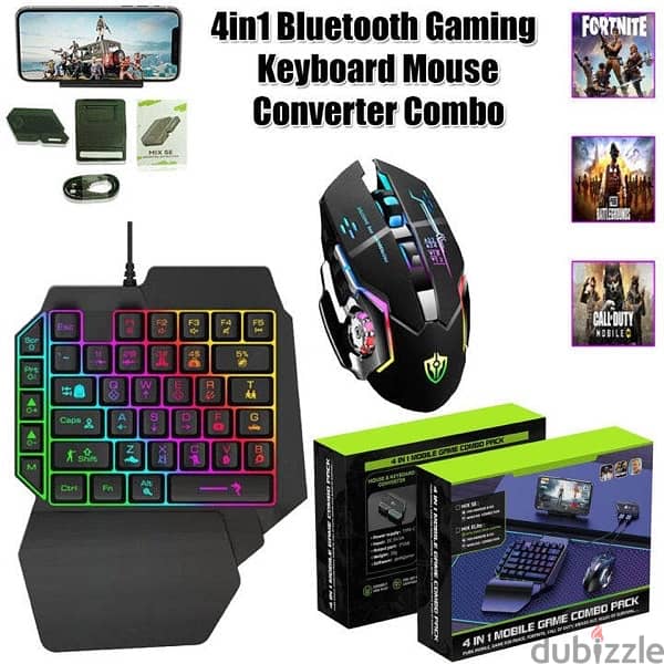 Mix Lite + 4 in 1 Mobile Gaming Combo Pack For Pubg Game 3