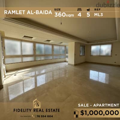 Apartment for sale in Ramlet El Baida ML3 شقة في الرملة البيضاء