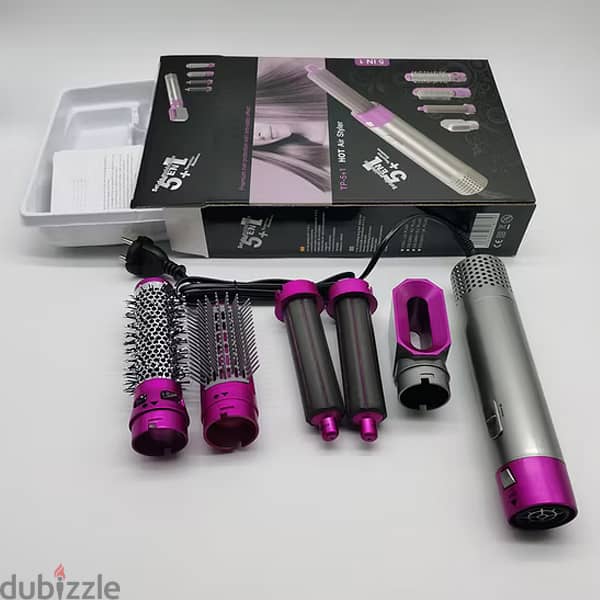 5 In 1 Electric Hair Dryer Brush Hot Air Styler 2