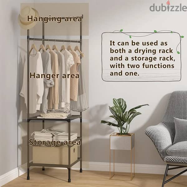 Bedroom Corner Coat Racks Cabinet Hanging Rack Metal Racks Clothing 1