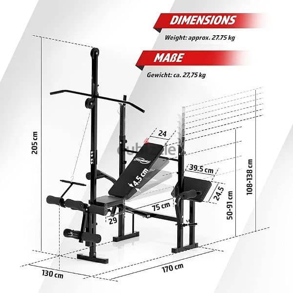 multifunctional weight bench 6