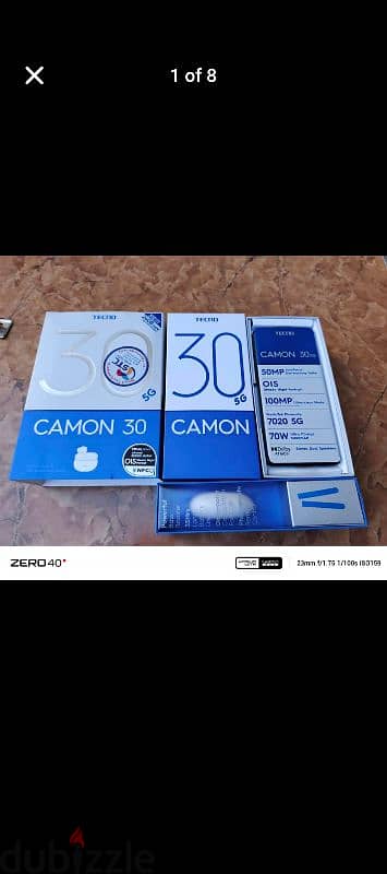 tecno camon 30 5g 12+12ram 512gb new 300$ 0