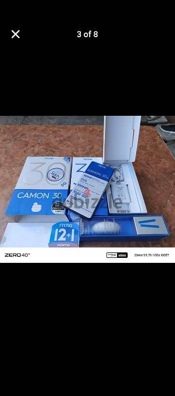 tecno camon 30 5g 12+12ram 512gb new 300$ 2