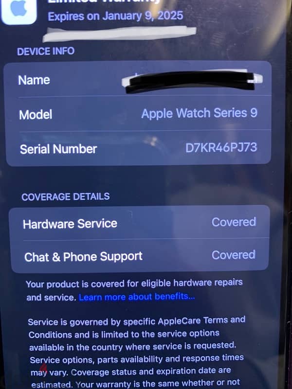 Apple watch series 9 “45mm midnight black 2