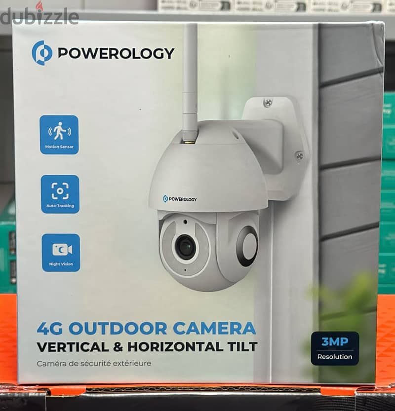 Powerology 4g outdoor camera vertical & horizontal amazing & last off 1