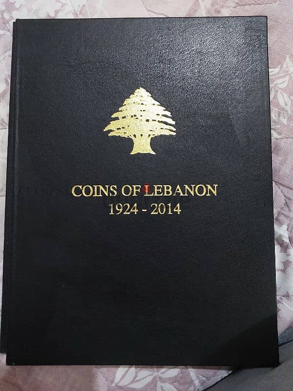 Album Leather Lebanon Coins 1924_2014البوم جلد  فاضي عملات لبنان 0