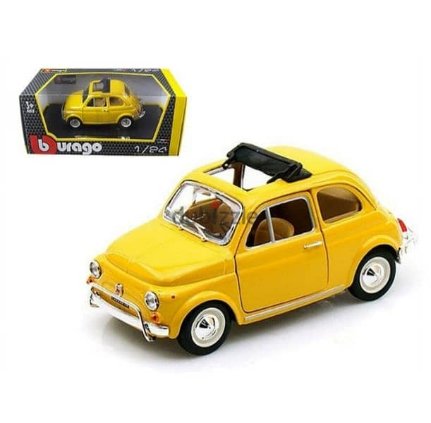 Fiat 500 (1968) diecast car model 1:24. 0