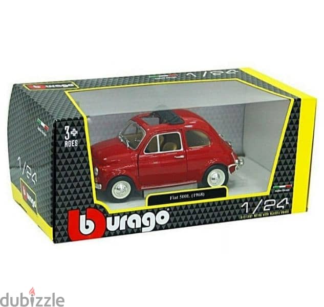 1968 Fiat 500 diecast car model 1:24 2