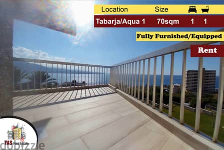 Tabarja/Aqua 1  70m2 | Rent | Furnished Chalet | Open View |IV/AC |