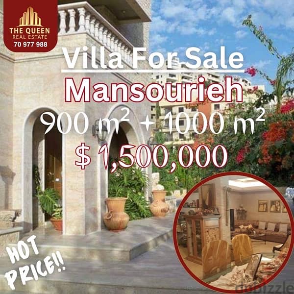 Mansouryeh villa for sale منصورية قيللا للبيع 0