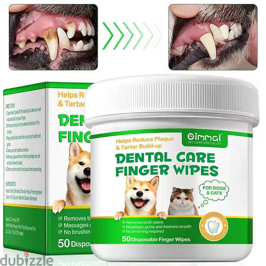 Dental Care Organic Pet Glove Wipes 2