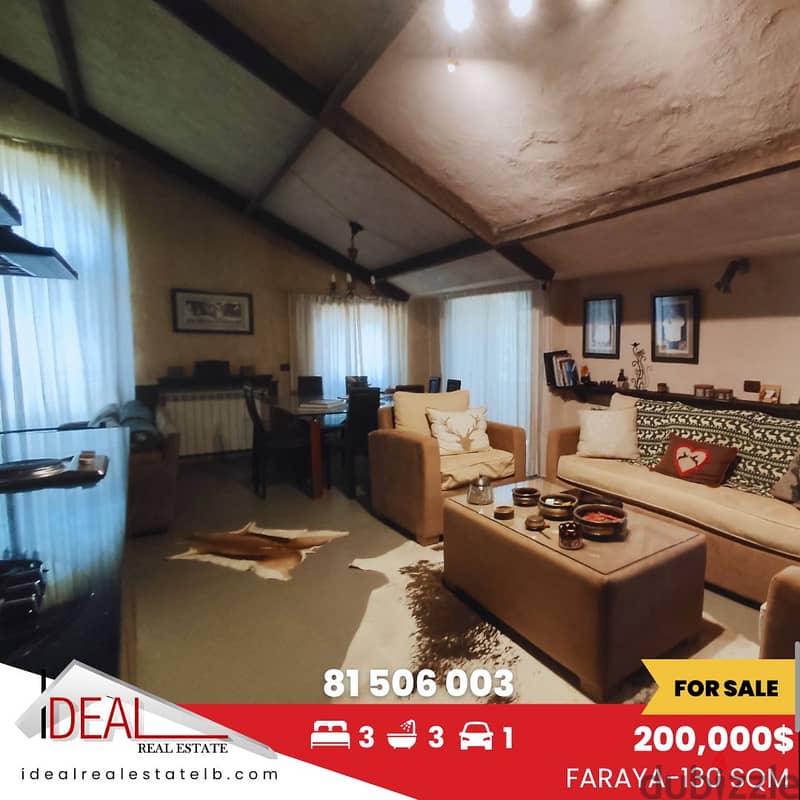 130 sqm Furnished duplex chalet for sale in Faraya REF#CC431 0