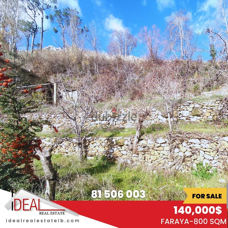 800 sqm Land for sale in Faraya REF#CC433 0