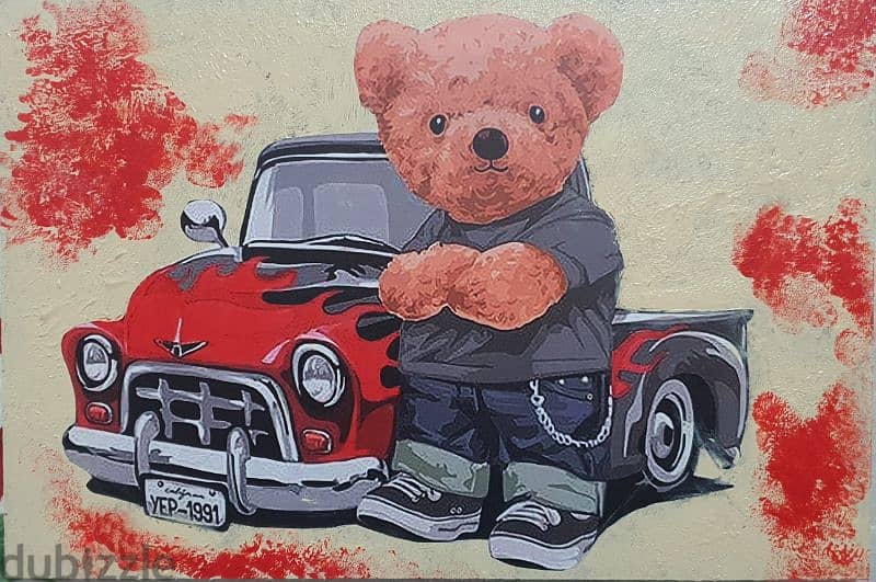 Ralph Lauren Bear Painting 20 x 30 0