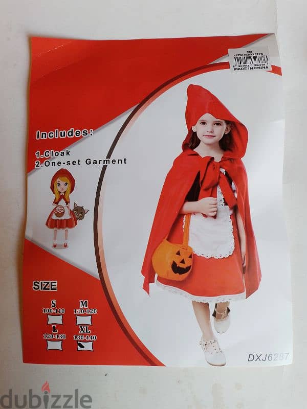 red riding hood costume 0