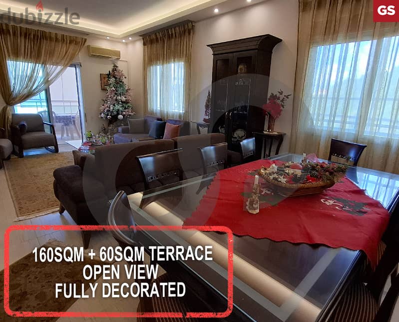 160sqm+60sqm terrace-Open view-Fully decorated SAFRA/صفرا REF#GS114730 0